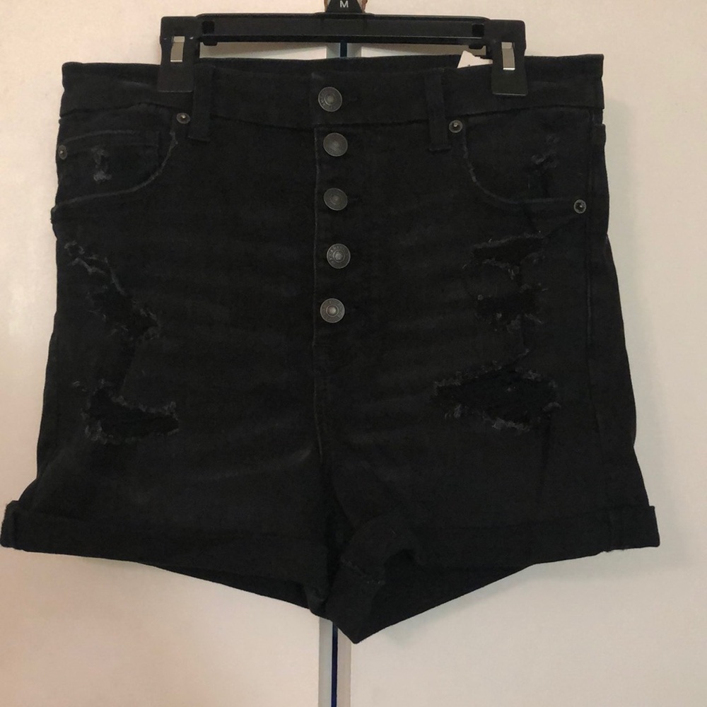American Eagle black Jean shorts. Size 12.